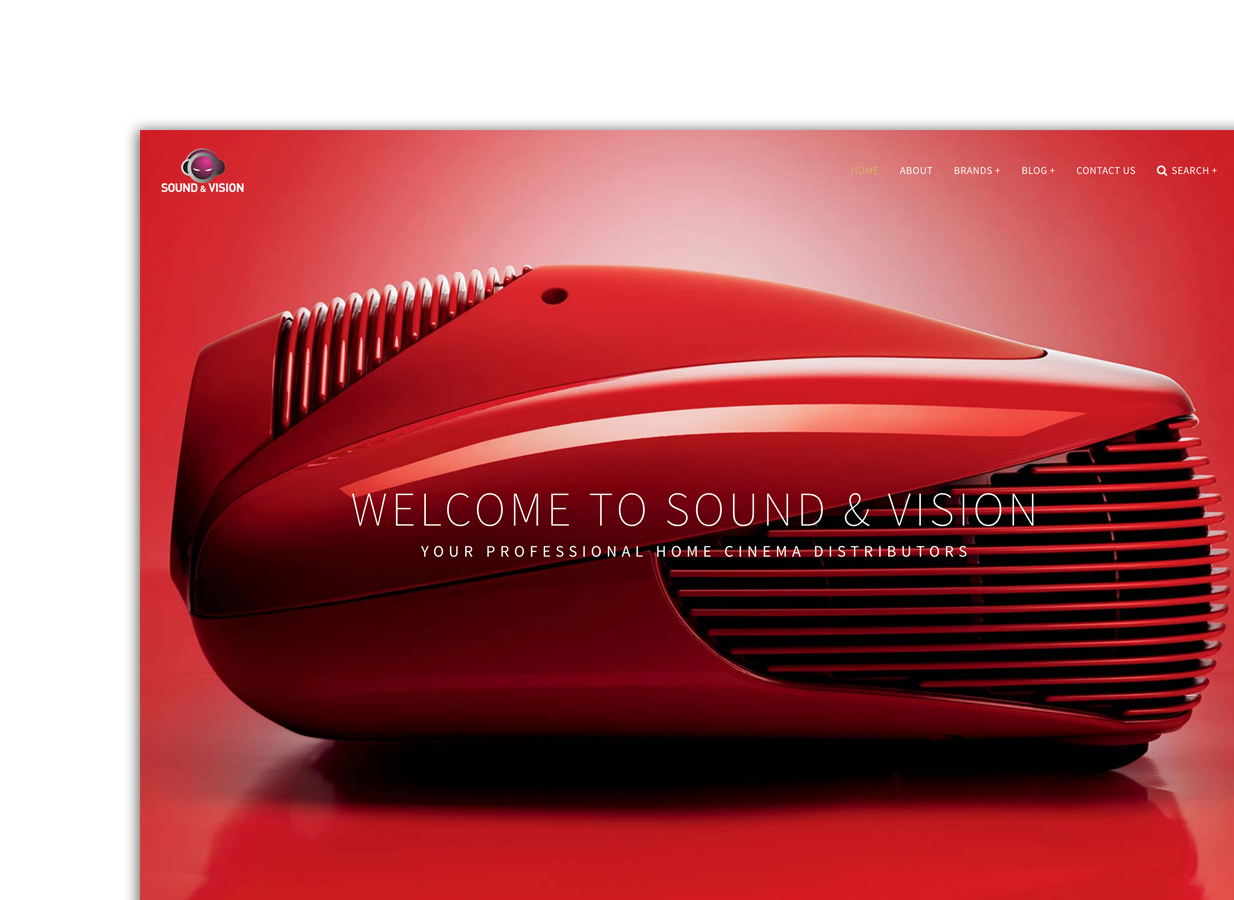 Preview Image - Sound & Vision website project