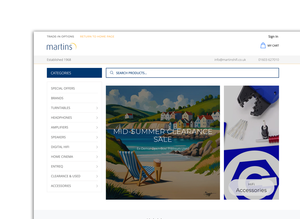 Preview Image - Martins website project