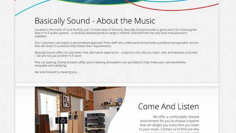 Presto Launches All-New Website for Hi-Fi Retailer Basically Sound - Preview Image