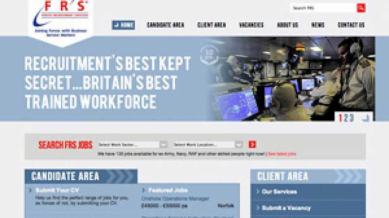 Web Design Case Study - Forces Recruitment Services, Designed and Built by Presto - Preview Image