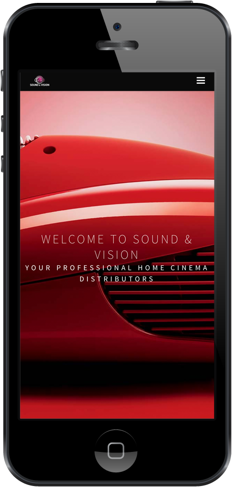 Sound & Vision (India) website mobile view