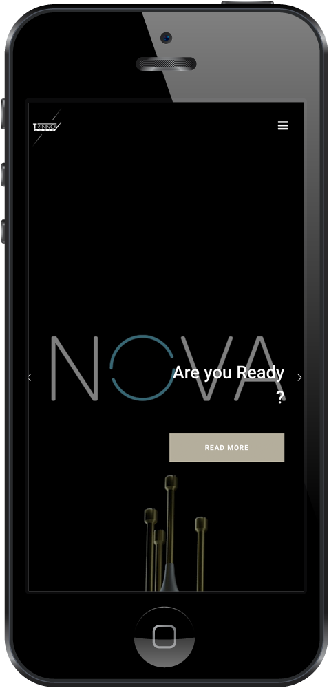 Trinnov website mobile view