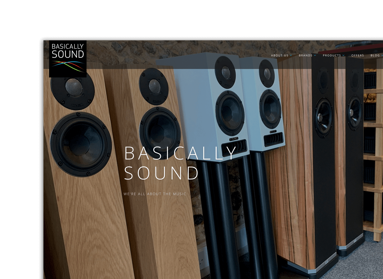 Preview Image - Basically Sound website project