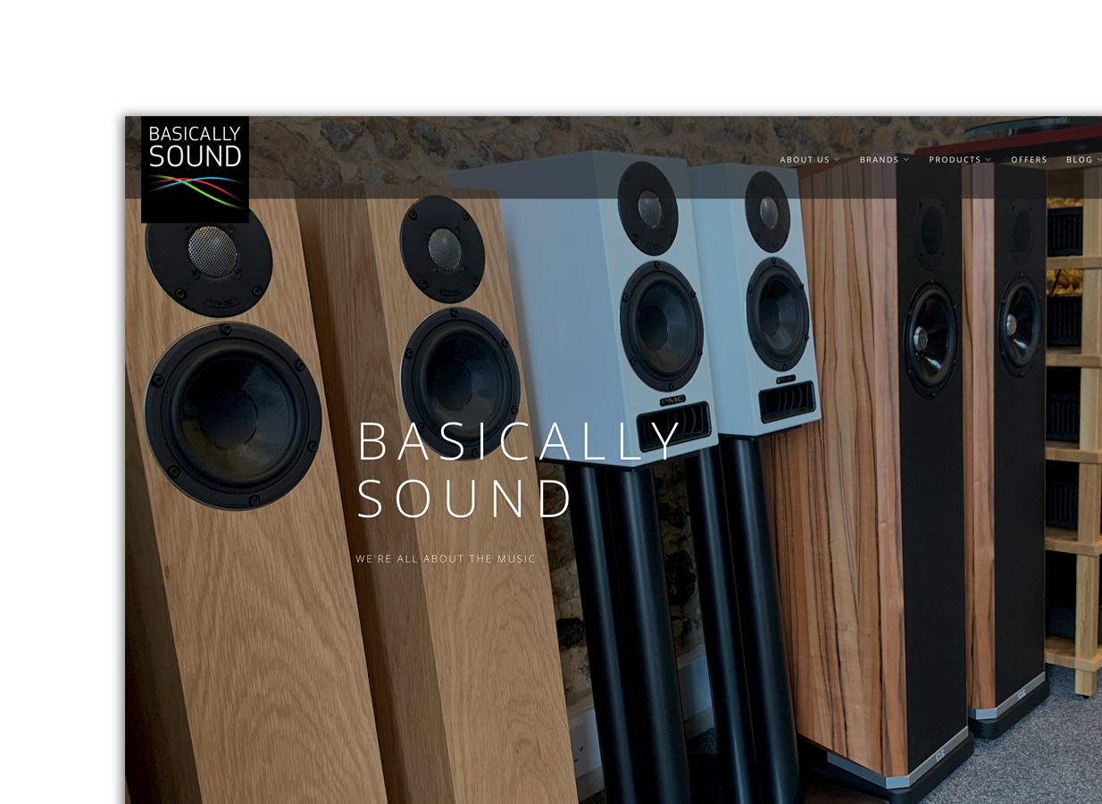Preview Image - Basically Sound website project